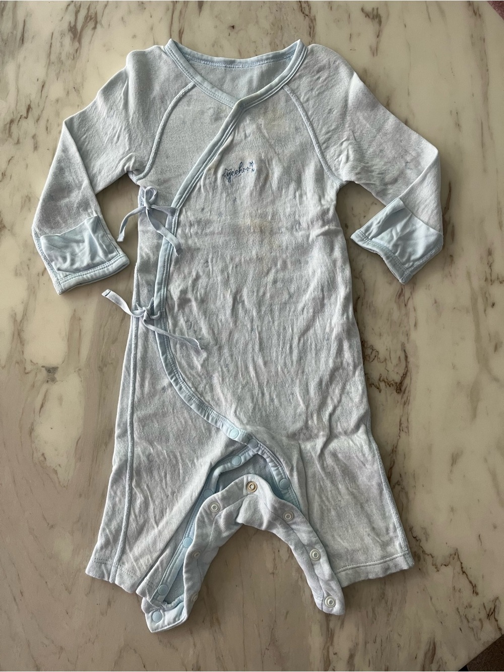 Light Blue Baby Romper